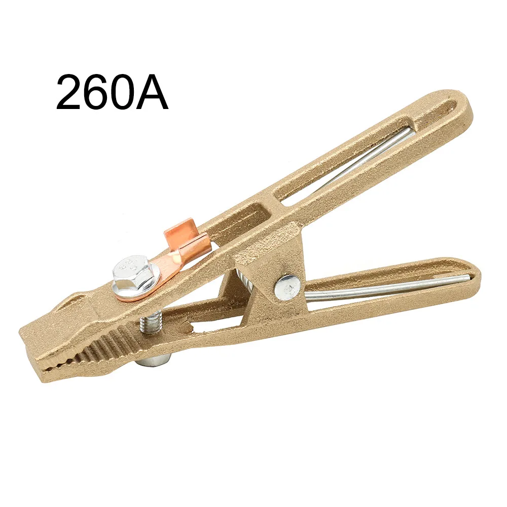 260A/300A/500A Brass A Shape Ground Welding Earth Clamp Argon Arc Welding Machine Grounding Clamp Welder Electrode Holder Clip
260A/300A/500A Brass A Shape Ground Welding Earth Clamp Argon Arc Welding Machine Grounding Clamp Welder Electrode Holder Clip