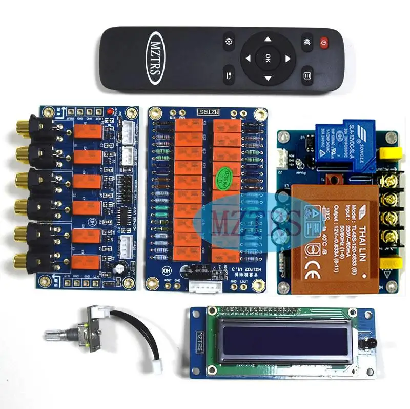 

MZTRS Pre-amplifier Balance Remote Control Volume Control Board Passive Pre-amp Board Audio Source Selection Board