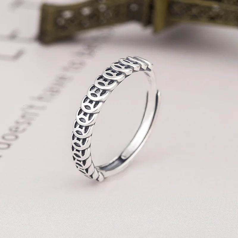 FANRU S925 Sterling Silver Ring Woman Vintage Style Old Coin Fortune Opening Ring Punk Hip Hop Couple Rings Fashion Jewelry
FANRU S925 Sterling Silver Ring Woman Vintage Style Old Coin Fortune Opening Ring Punk Hip Hop Couple Rings Fashion Jewelry