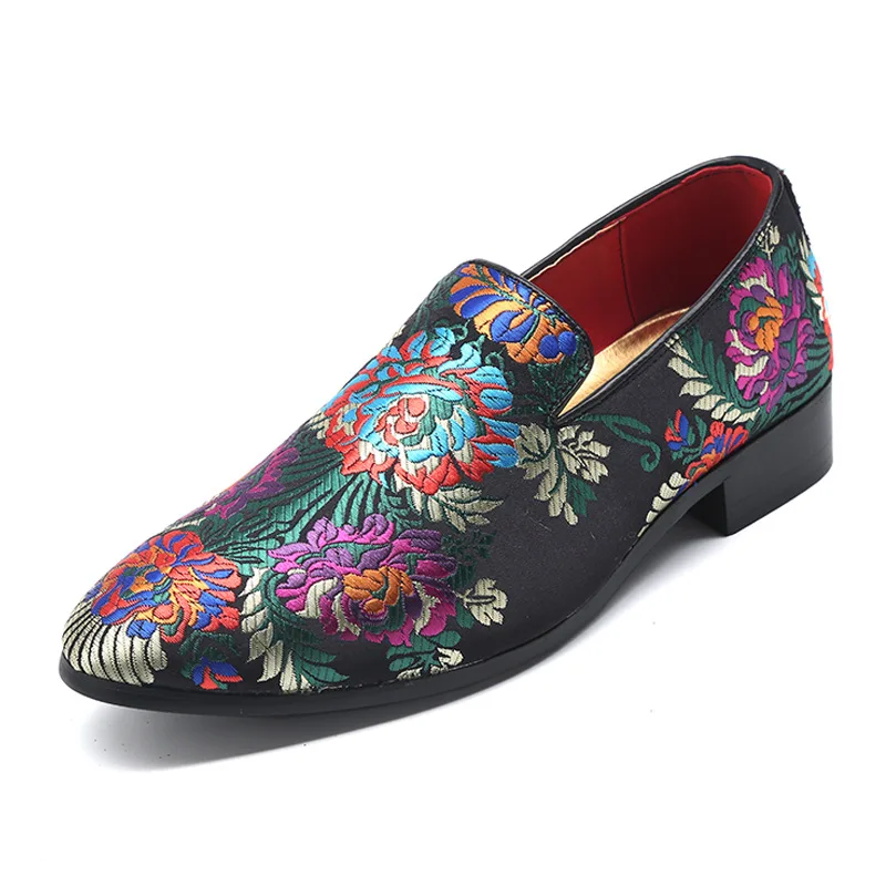 Men Handmade Exquisite Embroidery Leather Shoes Colorful Business Dress Shoes Elegant Man Fashion Casual Flats Plus Size 48 H298
Men Handmade Exquisite Embroidery Leather Shoes Colorful Business Dress Shoes Elegant Man Fashion Casual Flats Plus Size 48 H298
