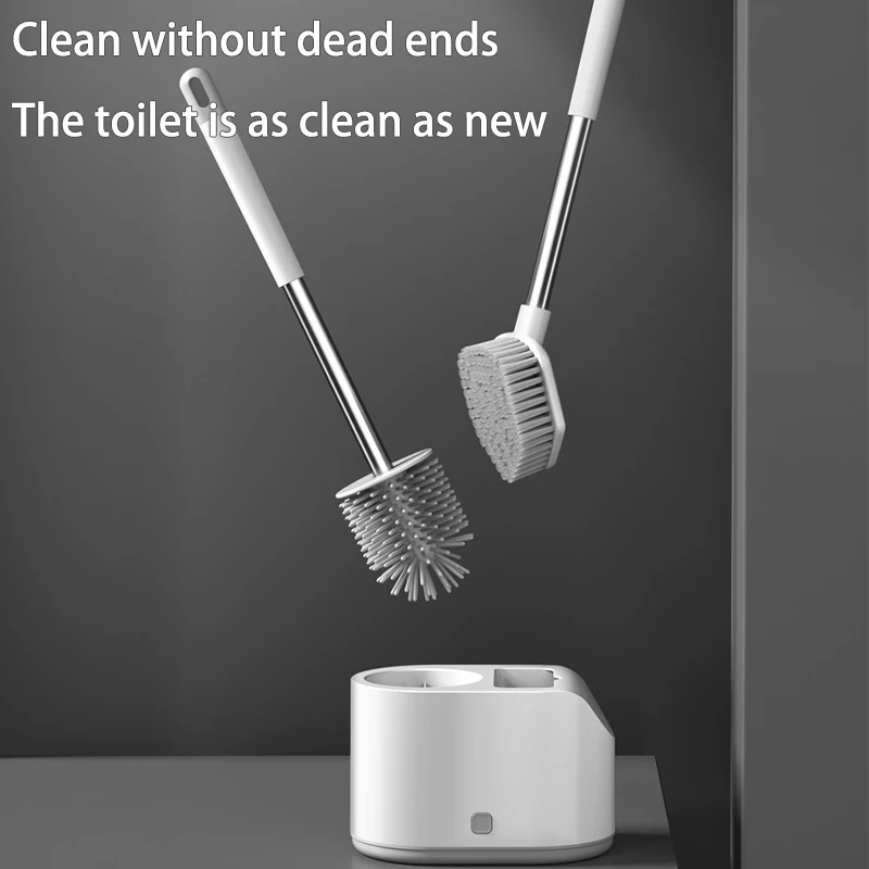 TPR Silicone Toilet Brush bathroom Cleaning brushes Leakproof water Wall Mounted Toilet Brush Double brush head Bathroom Sets
TPR Silicone Toilet Brush bathroom Cleaning brushes Leakproof water Wall Mounted Toilet Brush Double brush head Bathroom Sets