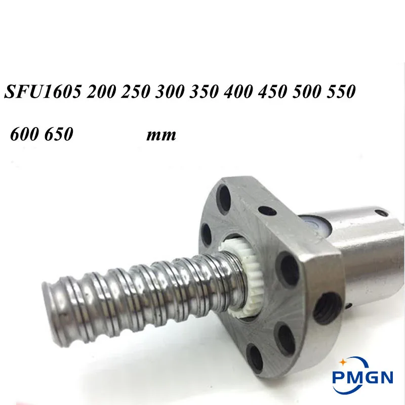 SFU1605 200 250 300 350 400 450 500 550 600 650 700 750 mm Ball screw with Flange Single Ball Nut BK BF12 end machined CNC Parts
SFU1605 200 250 300 350 400 450 500 550 600 650 700 750 mm Ball screw with Flange Single Ball Nut BK BF12 end machined CNC Parts