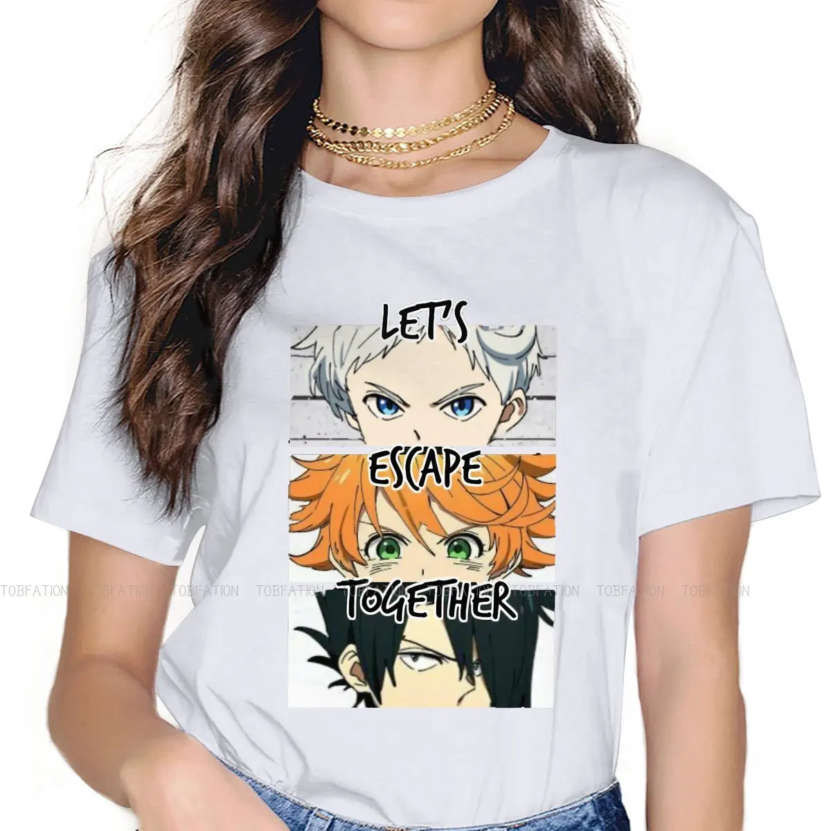 Eyes Women's T Shirt The Promised Neverland Anime Girls Tees Harajuku O-neck Tops Basic Tshirt Loose 4XL Hipster
Eyes Women's T Shirt The Promised Neverland Anime Girls Tees Harajuku O-neck Tops Basic Tshirt Loose 4XL Hipster