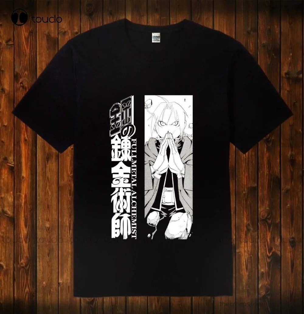 Brand Clothes Summer Cheap Crew Neck Men'S Top Tee New Full Metal Alchemist Ed Ward Anime Manga Black Awesome Shirts Xs-5Xl
Brand Clothes Summer Cheap Crew Neck Men'S Top Tee New Full Metal Alchemist Ed Ward Anime Manga Black Awesome Shirts Xs-5Xl