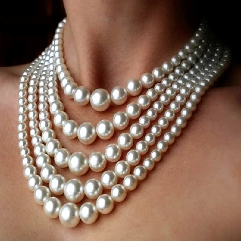 P0006 Fashion Women Five Layers Imitation Pearl White Beads Long Body Necklace Jewelry Body Chains Jewellery Accessories
P0006 Fashion Women Five Layers Imitation Pearl White Beads Long Body Necklace Jewelry Body Chains Jewellery Accessories