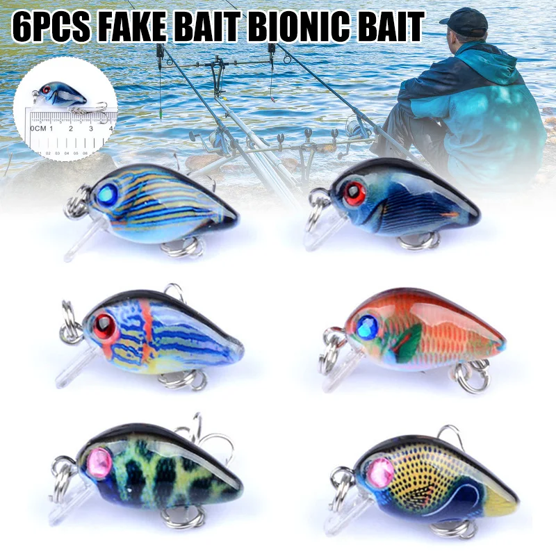 Newly 6pcs Fishing Lures Hard Baits Crankbaits Treble Hook Topwater Bass Minnow Fishing Lure Рыболовные Товары
Newly 6pcs Fishing Lures Hard Baits Crankbaits Treble Hook Topwater Bass Minnow Fishing Lure Рыболовные Товары