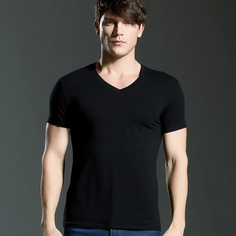 MRMT 2023 Brand New summer men's short-sleeved cotton T-shirt men's pure black casual slim v collar and o-neck Men's tops
MRMT 2023 Brand New summer men's short-sleeved cotton T-shirt men's pure black casual slim v collar and o-neck Men's tops