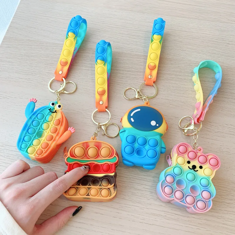 Cute Push Bubble Sensory Pop Fidget Toys It Mini Wallet Kids Bag Popper Silicone Coin Purse Squishy Decompression Christmas Gift
Cute Push Bubble Sensory Pop Fidget Toys It Mini Wallet Kids Bag Popper Silicone Coin Purse Squishy Decompression Christmas Gift