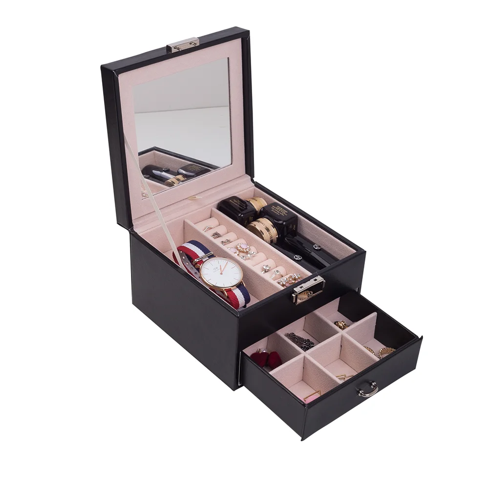 Новая шкатулка для украшений из ПУ кожи, шкатулка для украшений, кольцо для сережек, ожерелье, зеркальный ящик, органайзер для часов
Новая шкатулка для украшений из ПУ кожи, шкатулка для украшений, кольцо для сережек, ожерелье, зеркальный ящик, органайзер для часов