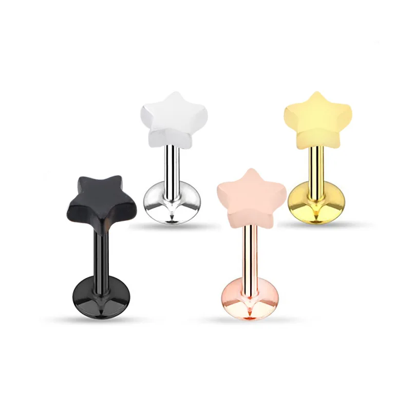 Woman Lip Piercing Stainless Steel Gold Color Star Labium Rings Earrings Cartilage Piercings Ear Stud Sexy Women Body Jewelry
Woman Lip Piercing Stainless Steel Gold Color Star Labium Rings Earrings Cartilage Piercings Ear Stud Sexy Women Body Jewelry