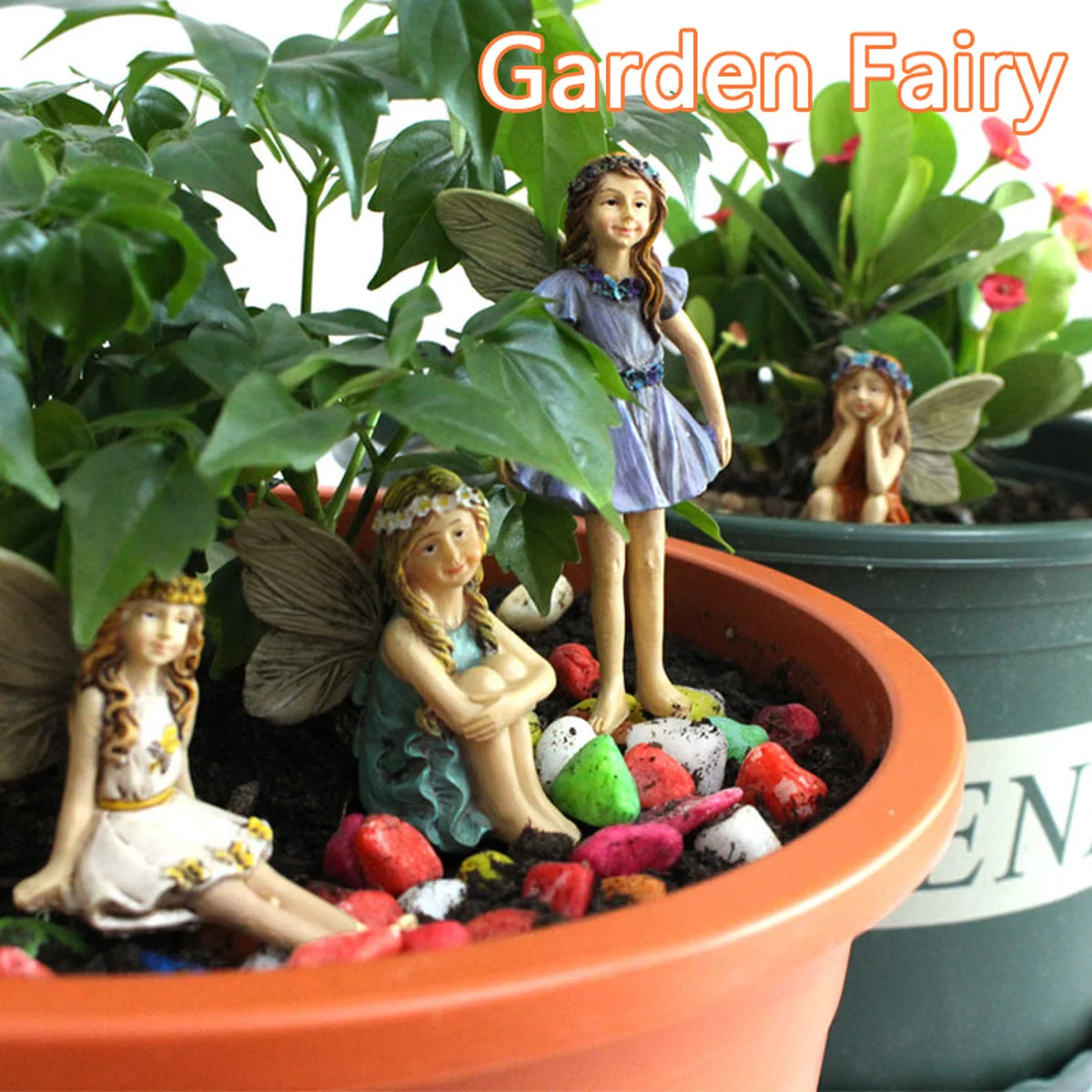 6 Pieces of Resin Flower Pot Fairy Ornaments Miniature Fairy Statue Potted Ornaments Home Furnishings Home Decor Fairy Garden
6 Pieces of Resin Flower Pot Fairy Ornaments Miniature Fairy Statue Potted Ornaments Home Furnishings Home Decor Fairy Garden