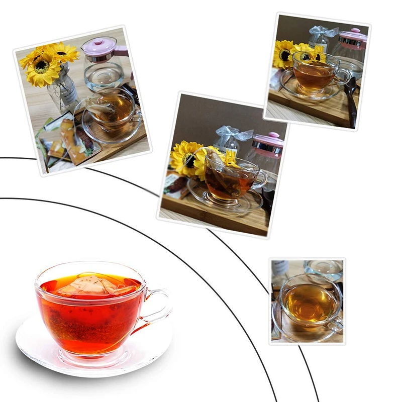 Tea Filter Bag Disposable Paper Tea Bag with Drawstring for Safe and Strong Penetration Of Unbleached Paper, Suitable for Loose
Tea Filter Bag Disposable Paper Tea Bag with Drawstring for Safe and Strong Penetration Of Unbleached Paper, Suitable for Loose