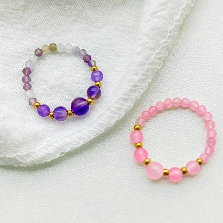 2021 Trend Beautiful Natural Stone Crystal Rings for Women Stainless Steel Beaded Rings Fashion Party Jewelry Ring Gift 
2021 Trend Beautiful Natural Stone Crystal Rings for Women Stainless Steel Beaded Rings Fashion Party Jewelry Ring Gift