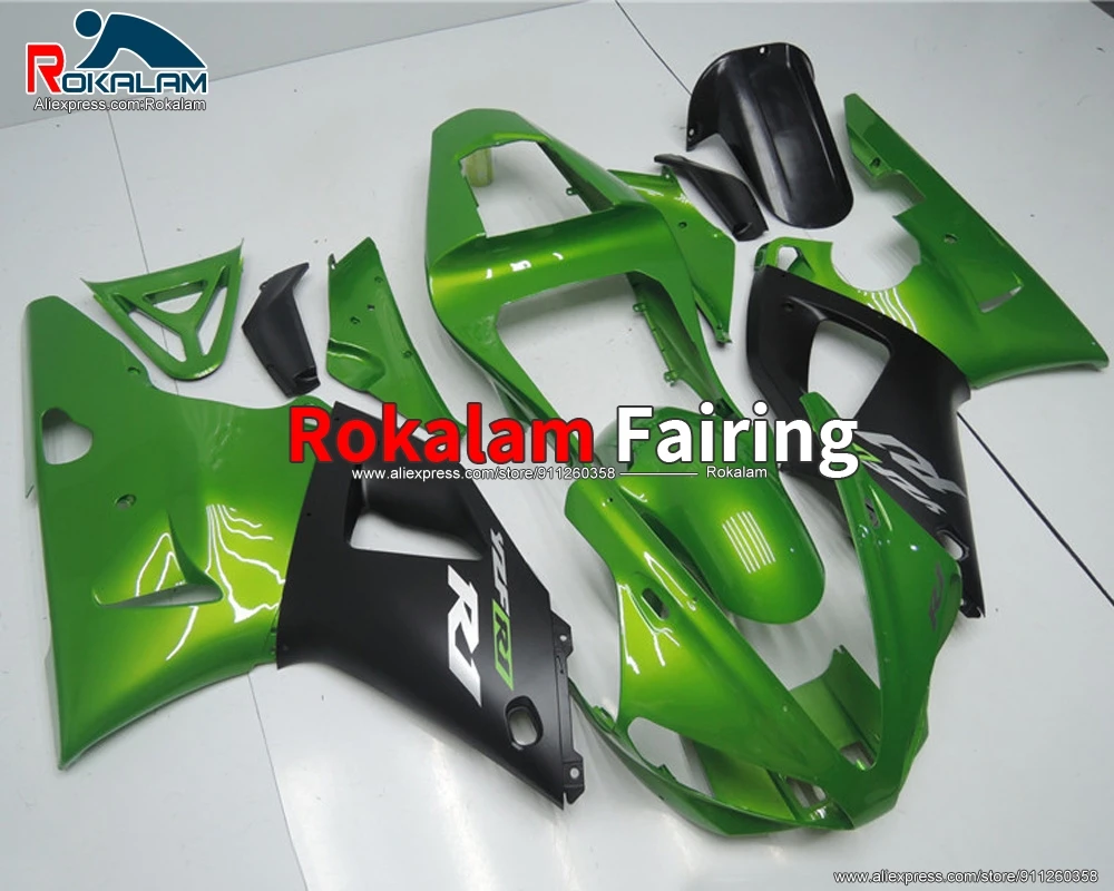 ABS Bodywork For Yamaha YZF1000 R1 2000 2001 YZF-R1 00 01 Green Black Aftermarket Motorcycle Fairing Set (Injection Molding)
ABS Bodywork For Yamaha YZF1000 R1 2000 2001 YZF-R1 00 01 Green Black Aftermarket Motorcycle Fairing Set (Injection Molding)