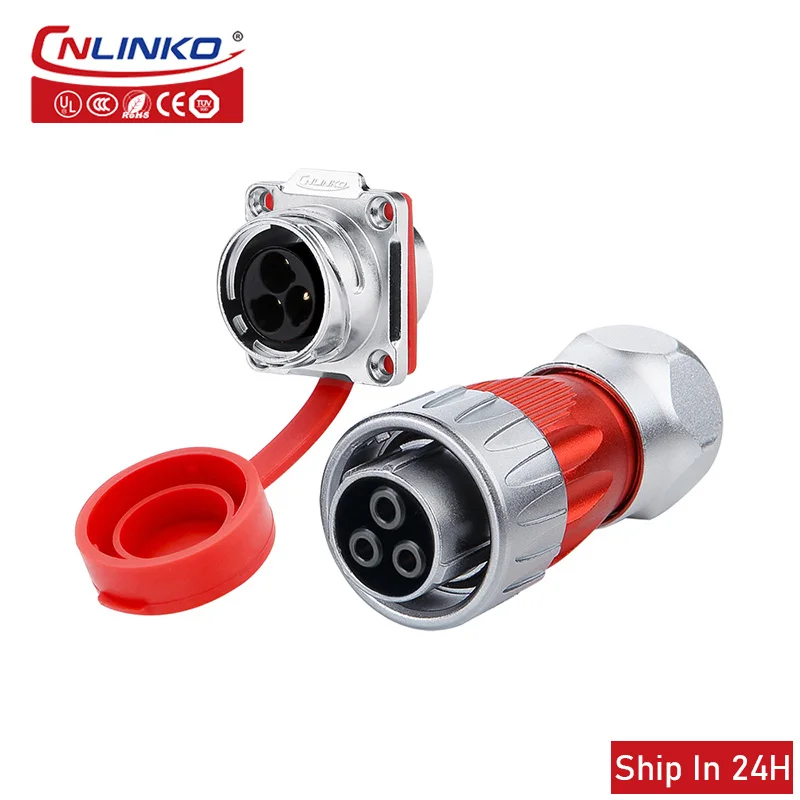 Cnlinko DH24 M24 Power Waterproof Connector 3.4pin Adapter Connector forLED Display City Street Lighting Drone Equipment
Cnlinko DH24 M24 Power Waterproof Connector 3.4pin Adapter Connector forLED Display City Street Lighting Drone Equipment