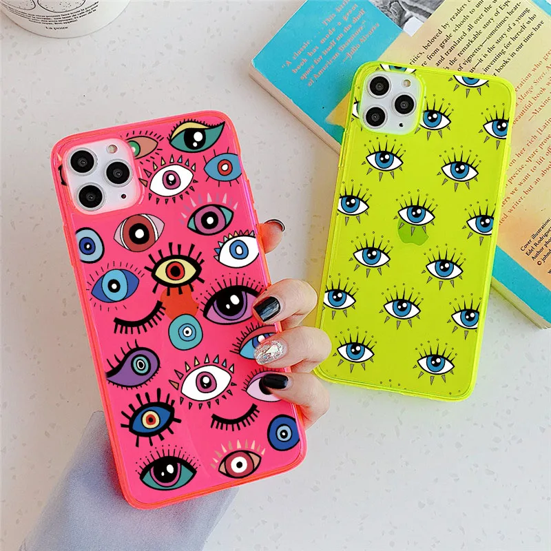 Funny Eyes Pattern Fluorescent Phone Case for IPhone 12 Mini 11 Pro Max XR X XS 8 7 Plus SE2 Fashion Soft Cases Silicone Cover
Funny Eyes Pattern Fluorescent Phone Case for IPhone 12 Mini 11 Pro Max XR X XS 8 7 Plus SE2 Fashion Soft Cases Silicone Cover