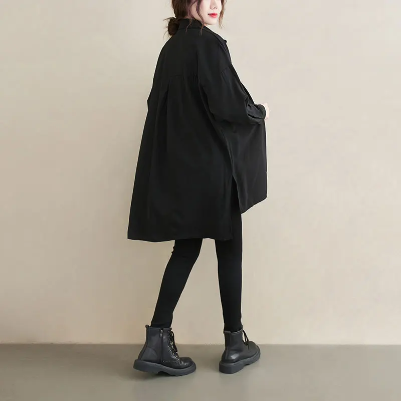 Plus Size Cotton Linen Shirt Dress 2021 Spring Autumn Full Sleeve Korean Casual Cardigan Big Size Fashion Buttons Blouse Shirts
Plus Size Cotton Linen Shirt Dress 2021 Spring Autumn Full Sleeve Korean Casual Cardigan Big Size Fashion Buttons Blouse Shirts