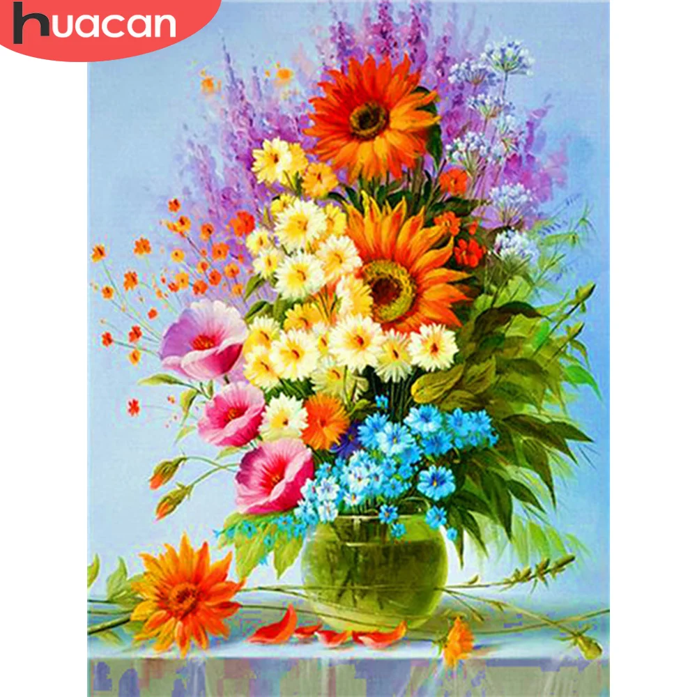 HUACAN 5D Diamond Painting Flower Rhinestone Picture Cross Stitch DIY Diamond Embroidery Sunflower Home Decoration
HUACAN 5D Diamond Painting Flower Rhinestone Picture Cross Stitch DIY Diamond Embroidery Sunflower Home Decoration
