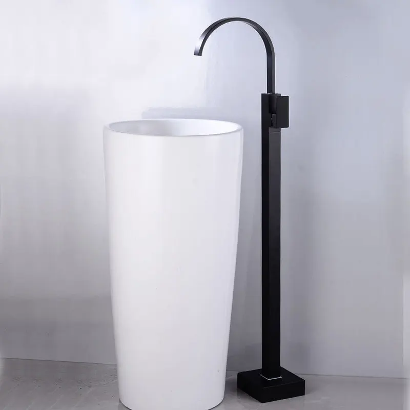 All copper floor-standing bathtub hot and cold water faucet wooden barrel pedestal basin vertical wall-mounted shower set
All copper floor-standing bathtub hot and cold water faucet wooden barrel pedestal basin vertical wall-mounted shower set