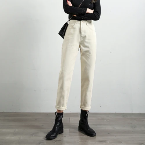 Spring Women Blue Jeans High Waist Loose Denim Jeans Female Trousers Casual Solid Harem Jeans Ankle-length Pants 2021
Spring Women Blue Jeans High Waist Loose Denim Jeans Female Trousers Casual Solid Harem Jeans Ankle-length Pants 2021