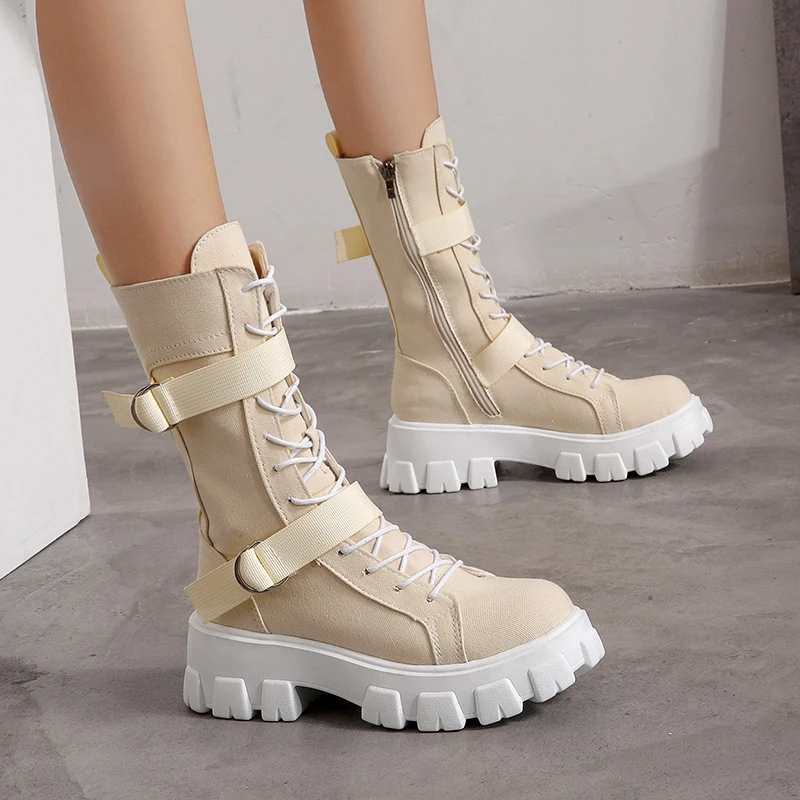Women's Shoes 2021 New Spring Style Platform Comfortable Boots Zipper Casual Mid-Calf Round Toe Flat with Boots Femmes Bottes
Women's Shoes 2021 New Spring Style Platform Comfortable Boots Zipper Casual Mid-Calf Round Toe Flat with Boots Femmes Bottes