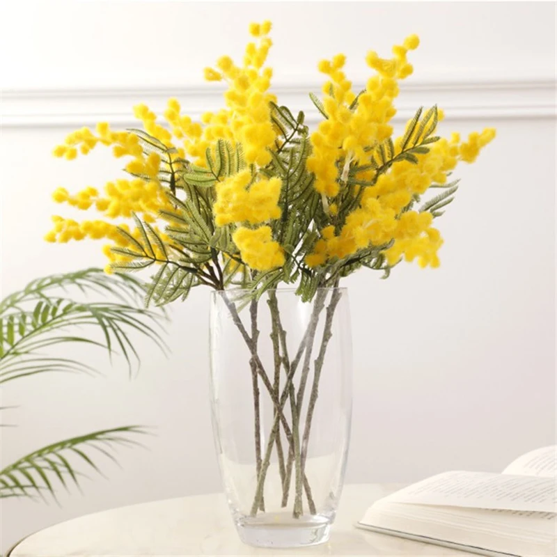 Silk flower short branch acacia simulation flower simple dining table coffee table flower arrangement decoration
Silk flower short branch acacia simulation flower simple dining table coffee table flower arrangement decoration