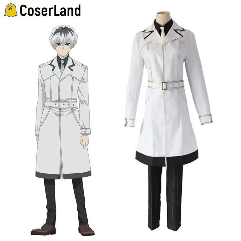 Coserland Tokyo Ghoul Haise Sasaki Anime Cosplay Costume Kaneki Ken Suit Whole Leather White Jacket+Belt+Shirt+Pants+Tie Uniform
Coserland Tokyo Ghoul Haise Sasaki Anime Cosplay Costume Kaneki Ken Suit Whole Leather White Jacket+Belt+Shirt+Pants+Tie Uniform