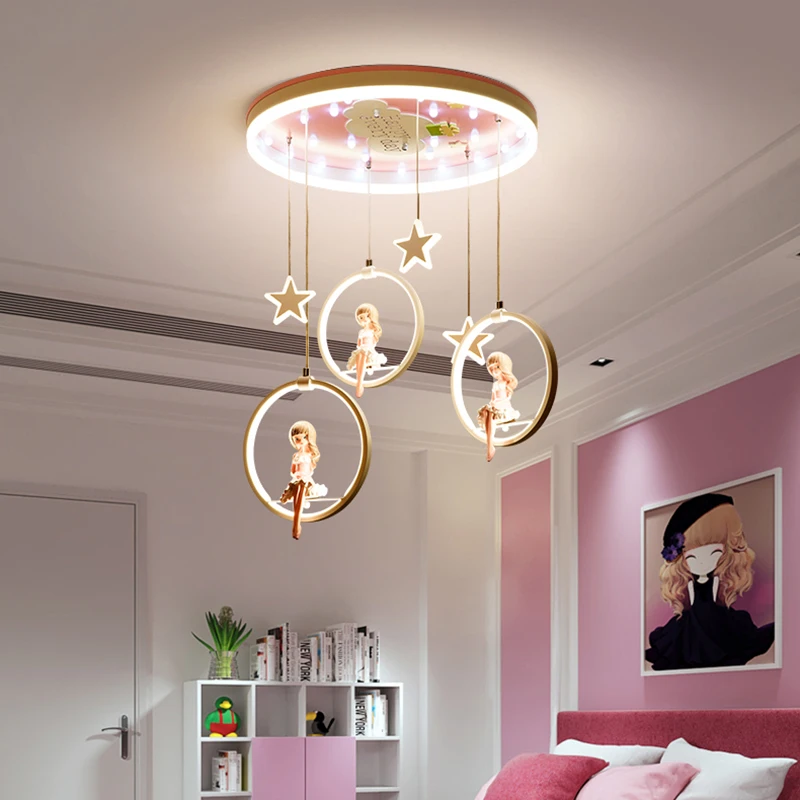 Modern Simple Led Child Pendant Lights Creative Lovely Pink Princess Lighting Fixtures Kids Room Girls Bedroom Cartoon Lamp
Modern Simple Led Child Pendant Lights Creative Lovely Pink Princess Lighting Fixtures Kids Room Girls Bedroom Cartoon Lamp
