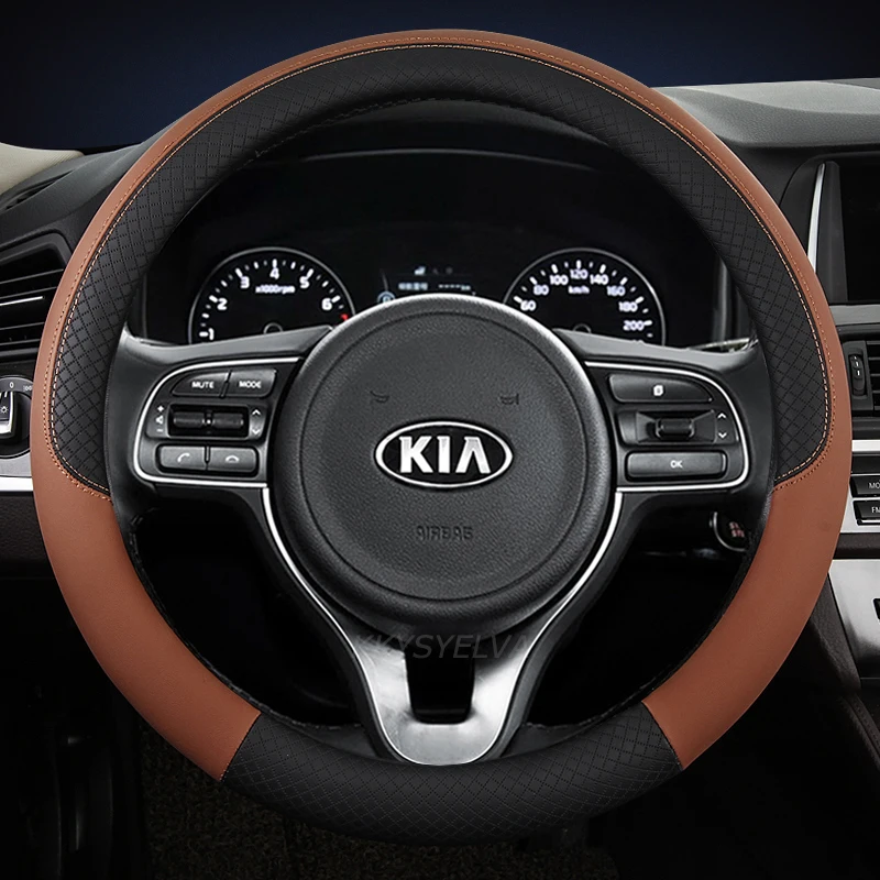 Leather Sport Car Steering Wheel Cover for Kia SELTOS SUV 2019 2020 2021 KX3 Auto Accessories
Leather Sport Car Steering Wheel Cover for Kia SELTOS SUV 2019 2020 2021 KX3 Auto Accessories