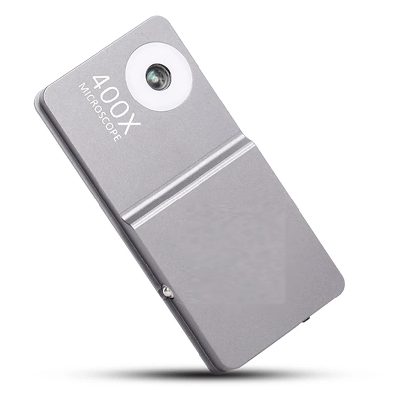 Mobile Phone Microscope HD Camera Fill Light Small Mini Miniature 400X Times Lens for Iphone 11 Pro Max Etc.
Mobile Phone Microscope HD Camera Fill Light Small Mini Miniature 400X Times Lens for Iphone 11 Pro Max Etc.