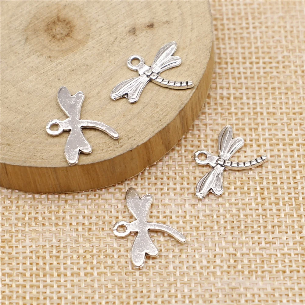 Charms for Jewelry Making Findings Handmade DIY Craft 80pcs Antique Silver Color 15x18mm Dragonfly Charms Pendant
Charms for Jewelry Making Findings Handmade DIY Craft 80pcs Antique Silver Color 15x18mm Dragonfly Charms Pendant