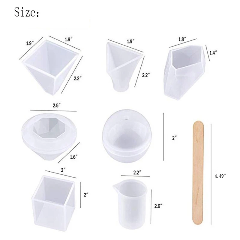18 Pieces of Glue Mold DIY Silicone Resin Mold Decoration Set Jewelry Crafts Production
18 Pieces of Glue Mold DIY Silicone Resin Mold Decoration Set Jewelry Crafts Production