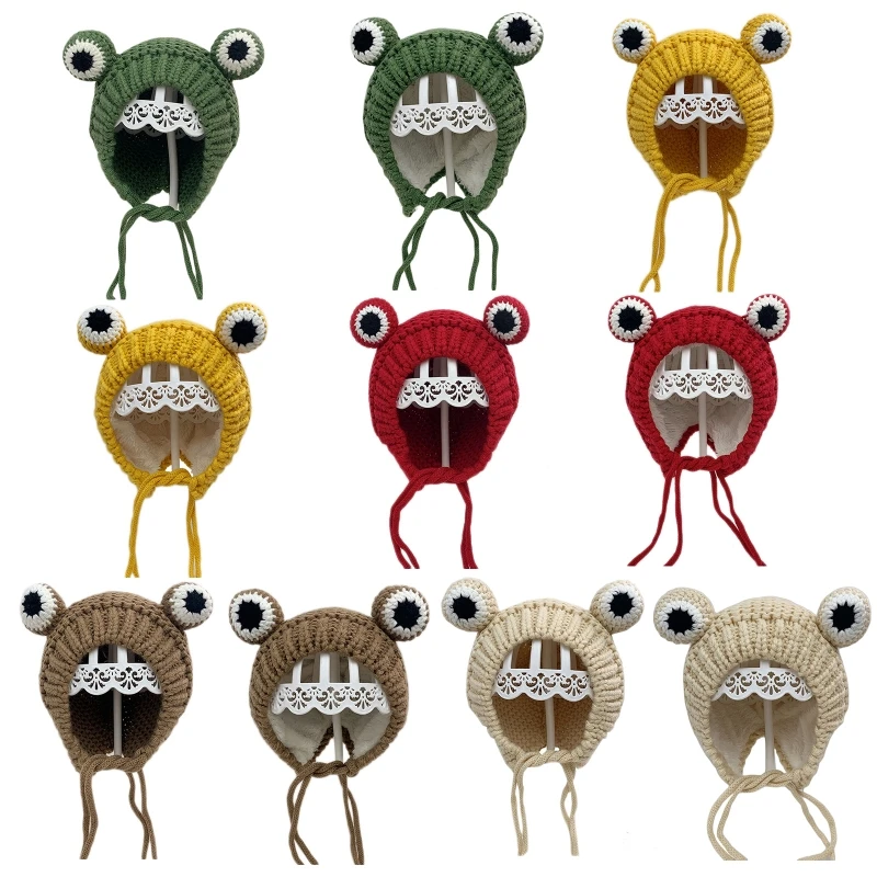 Kids Baby Winter Warm Cable Knit Beanie Hat Cartoon Frog Shaped Warm Earflap Cap R2LE
Kids Baby Winter Warm Cable Knit Beanie Hat Cartoon Frog Shaped Warm Earflap Cap R2LE