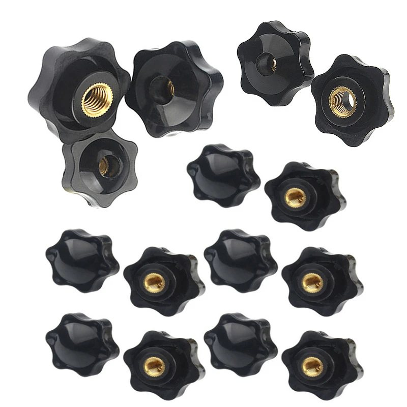 1/5pcs M4 M5 M6 M8 M10 M12 Female Thread Star Knob Handles Shaped Perforated / No Perforated Clamping Nuts Knobs
1/5pcs M4 M5 M6 M8 M10 M12 Female Thread Star Knob Handles Shaped Perforated / No Perforated Clamping Nuts Knobs