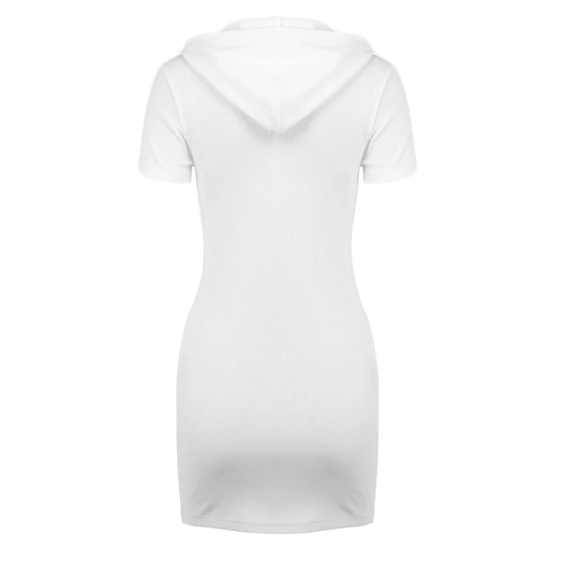 Summer Hooded Zipper Slim Fashion Short-Sleeved Dress Female Waist Bag Hip Mini Hooded Dress
Summer Hooded Zipper Slim Fashion Short-Sleeved Dress Female Waist Bag Hip Mini Hooded Dress