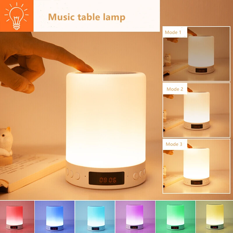 

Bluetooth-колонка, музыкальная настольная лампа, перезаряжаемая звуковая лампа, прикроватная музыкальная Настольная лампа для спальни, гостино...