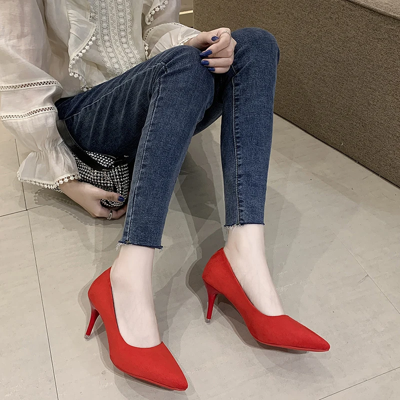 NEW Arrival 2021 Spring and Autumn Fashion Trend Hot Style Ladies Single Shoes Wild Ladies Casual Pointed High Heels Size 35--45
NEW Arrival 2021 Spring and Autumn Fashion Trend Hot Style Ladies Single Shoes Wild Ladies Casual Pointed High Heels Size 35--45