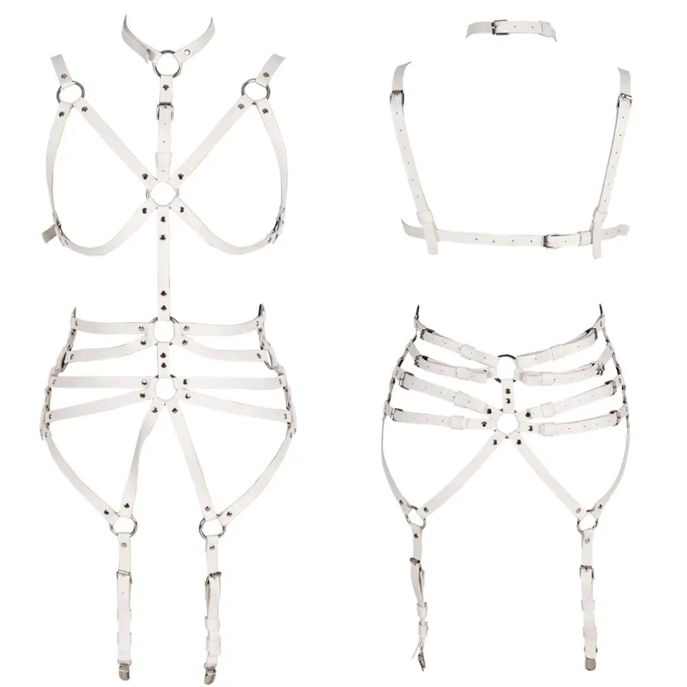 White Leather Harness Lingerie Set Punk Goth Ring Bondage Waist Dance Rave Festival Full Body Garter Belt Cage Top Bra Suspender
White Leather Harness Lingerie Set Punk Goth Ring Bondage Waist Dance Rave Festival Full Body Garter Belt Cage Top Bra Suspender