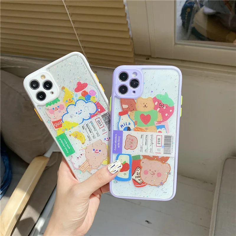 Luxury Glitter vegetable bear Sequins Phone Case For iPhone 11 Pro Max case Cute soft cover for iPhone XS MAX XR X 7 8 Plus case
Luxury Glitter vegetable bear Sequins Phone Case For iPhone 11 Pro Max case Cute soft cover for iPhone XS MAX XR X 7 8 Plus case