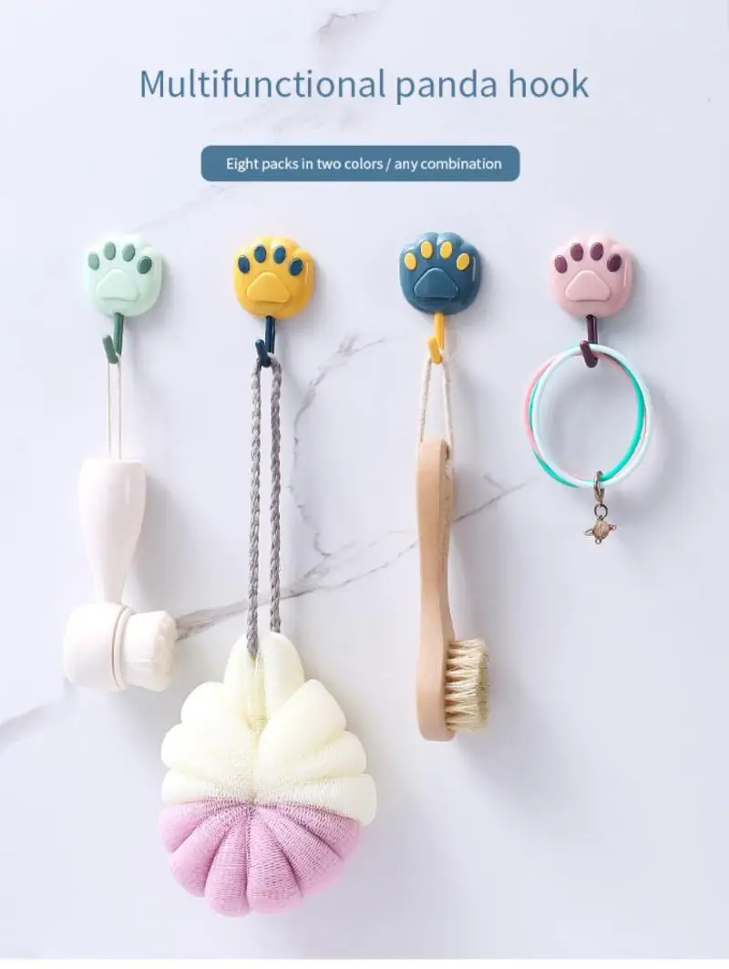 8pcs/set Creative Cats Paw Shape Cartoon Hook Punch Free Wall Mount Hook Soft Glue Seamless Paste Multifunctional Storage Rack
8pcs/set Creative Cats Paw Shape Cartoon Hook Punch Free Wall Mount Hook Soft Glue Seamless Paste Multifunctional Storage Rack