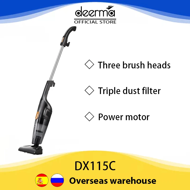 Deerma DX115C Portable Handheld Vacuum Cleaner Household Silent Strong Suction Home Aspirator Dust Collector
Deerma DX115C Portable Handheld Vacuum Cleaner Household Silent Strong Suction Home Aspirator Dust Collector