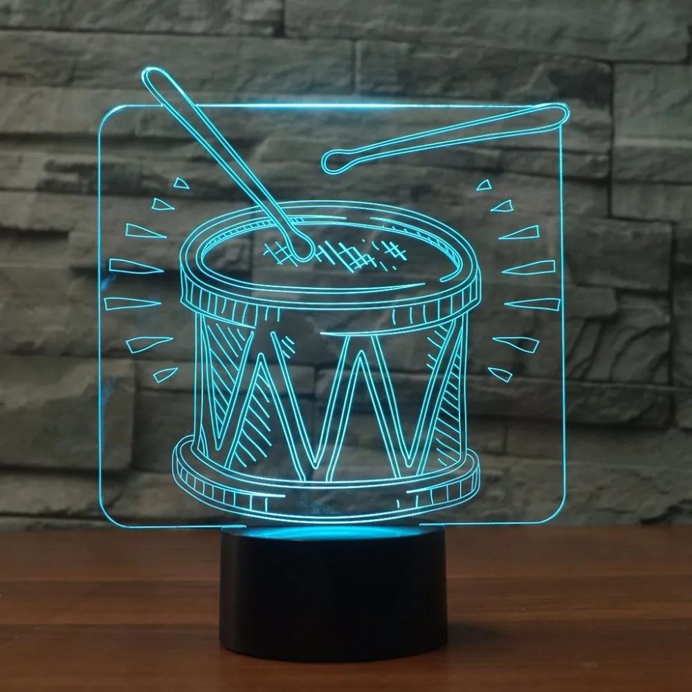 Beat a Drum 3d led Lamp Visual Touch Remote Control Usb Night Light 7 Color Changing Drumming Lighting Kids Bedroom Decor
Beat a Drum 3d led Lamp Visual Touch Remote Control Usb Night Light 7 Color Changing Drumming Lighting Kids Bedroom Decor