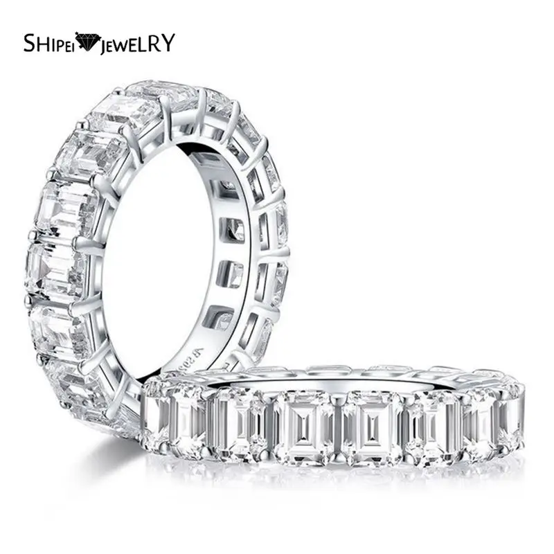 Shipei 100% 925 Sterling Silver Emerald Cut Created Moissanite Gemstone Wedding Engagement White Gold Women Ring Fine Jewelry
Shipei 100% 925 Sterling Silver Emerald Cut Created Moissanite Gemstone Wedding Engagement White Gold Women Ring Fine Jewelry