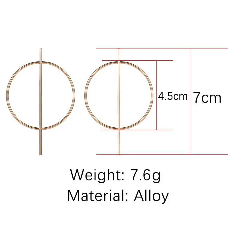 Fashion Simple Geometric Circle Stud Earring Temperament Earrings Punk Style Female Stud Earrings Women Wedding Party Jewelry
Fashion Simple Geometric Circle Stud Earring Temperament Earrings Punk Style Female Stud Earrings Women Wedding Party Jewelry