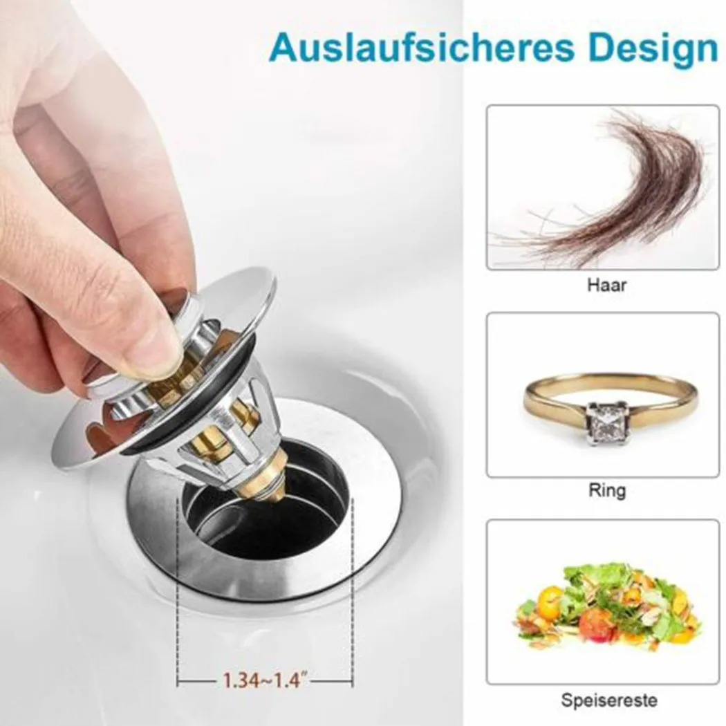 Washbasin Downpipe Bouncing Core Washbasin Water Leakage Plug Press Bouncing Downpipe Cover Plate (brass) Water-tight
Washbasin Downpipe Bouncing Core Washbasin Water Leakage Plug Press Bouncing Downpipe Cover Plate (brass) Water-tight