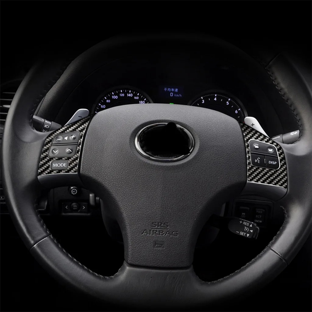 Geniune Carbon Fiber Car Steering Wheel Button Cover Trim Sticker Fit For LEXUS IS250 2006-2012
Geniune Carbon Fiber Car Steering Wheel Button Cover Trim Sticker Fit For LEXUS IS250 2006-2012
