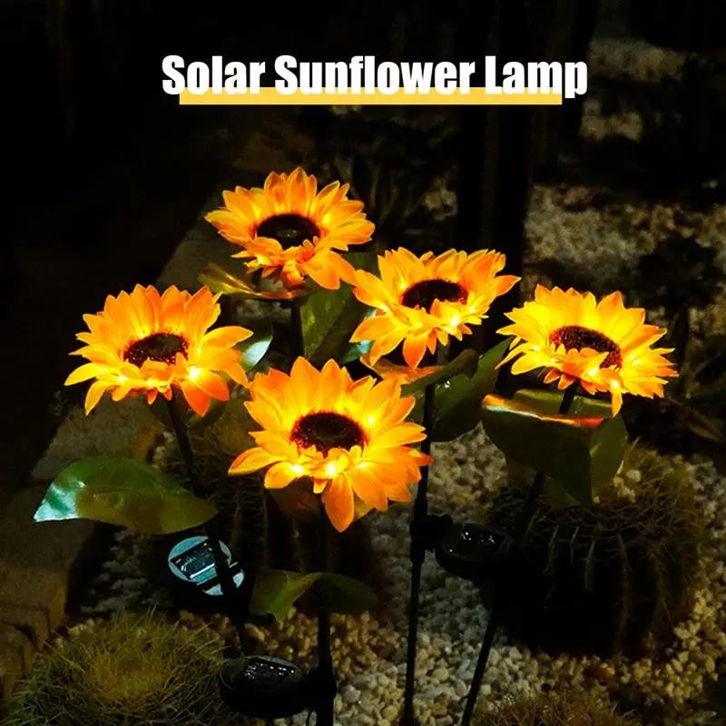 2pcs Solar LED Sunflower Light Waterproof Artificial Flowers Decorative Garden Stake Lamp Patio Yard Pathway Decoration
2pcs Solar LED Sunflower Light Waterproof Artificial Flowers Decorative Garden Stake Lamp Patio Yard Pathway Decoration