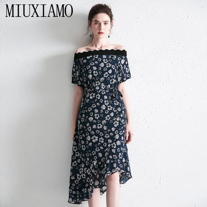 MIUXIMAO 100% Silk 2020 Summer Dress Newest Arrival Vintage Flower Print A-Line Mid-Calf Elegant Vintage Dress Vestido
MIUXIMAO 100% Silk 2020 Summer Dress Newest Arrival Vintage Flower Print A-Line Mid-Calf Elegant Vintage Dress Vestido