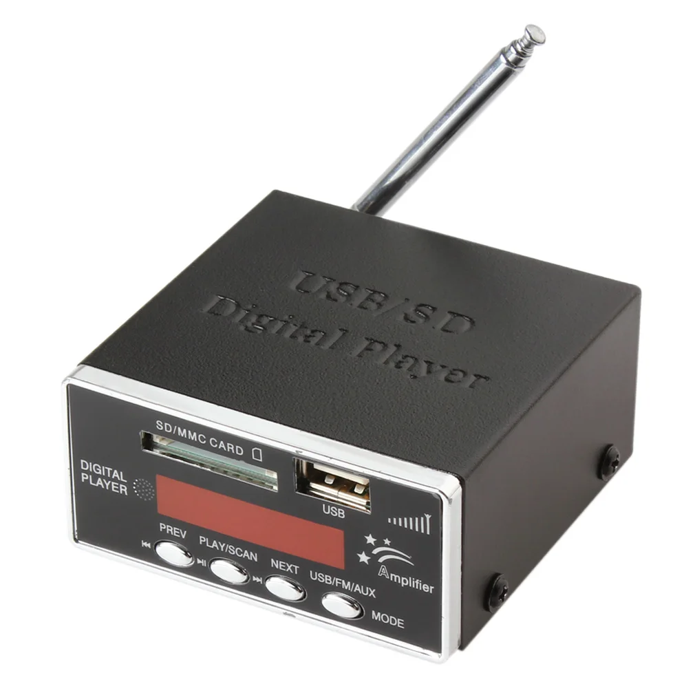 2CH Power Amplifier MP3 Player Reader Digital Player 4 Electronic Keypad Support USB SD MMC Card with Remote Control & 3.5mm Jac
2CH Power Amplifier MP3 Player Reader Digital Player 4 Electronic Keypad Support USB SD MMC Card with Remote Control & 3.5mm Jac