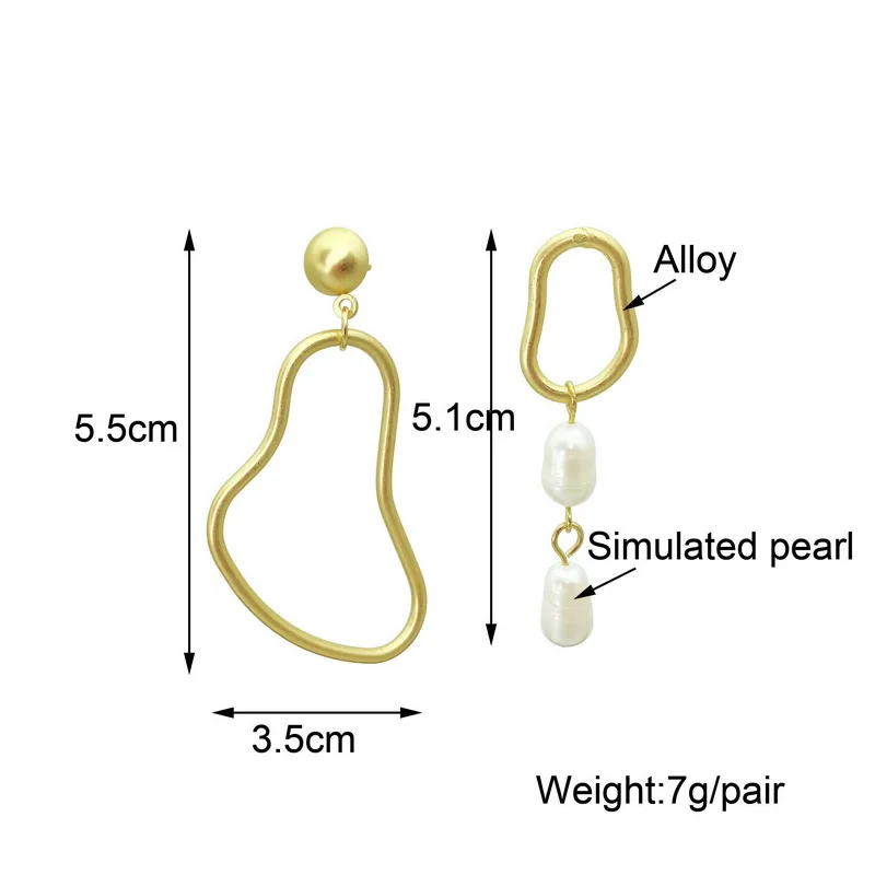 Totasally Top Fashion Women's Earrings Trendy Irregular Alloy Simulated Pearl Statement Earring Accessories pendientes
Totasally Top Fashion Women's Earrings Trendy Irregular Alloy Simulated Pearl Statement Earring Accessories pendientes